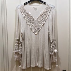 Cream colored tunic